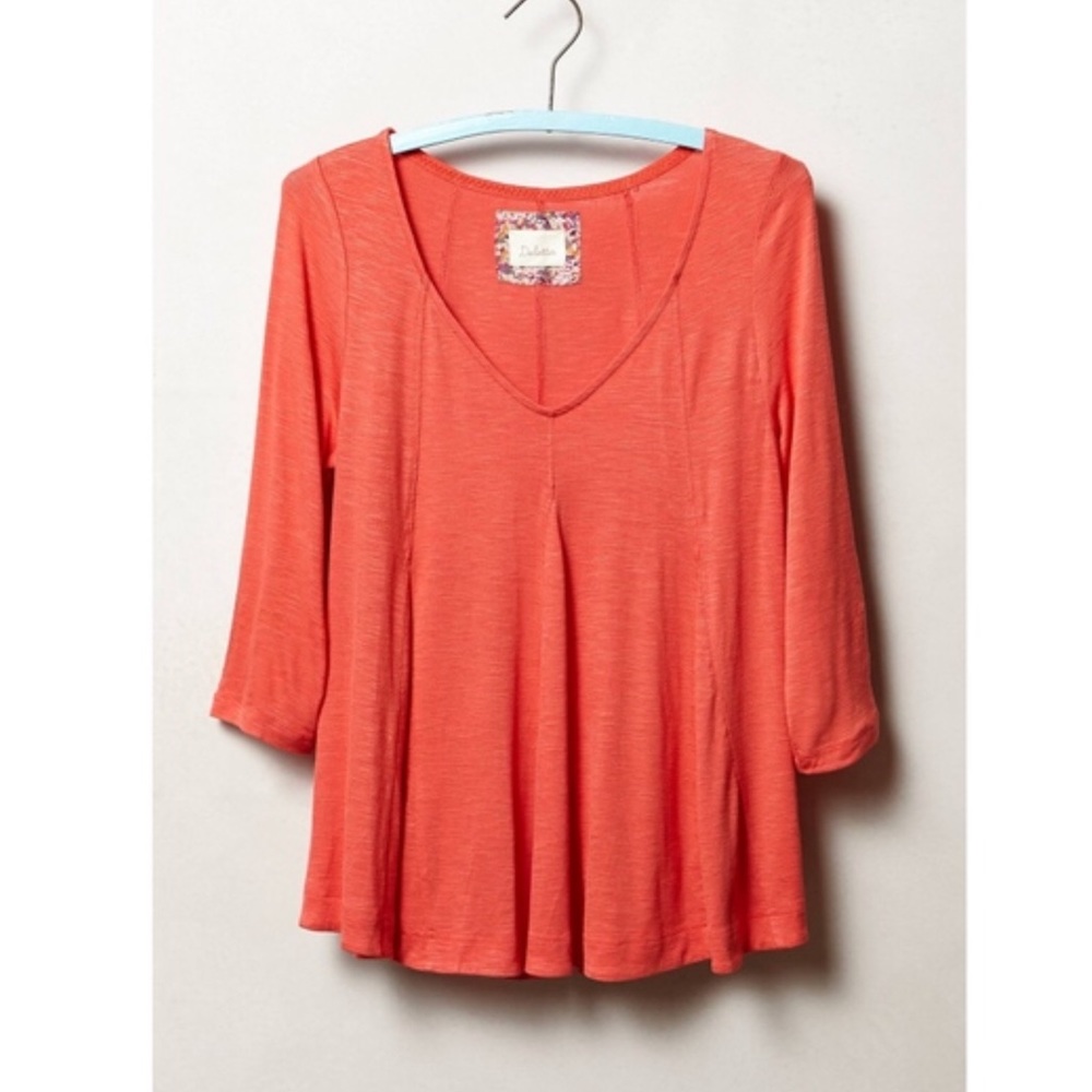 Deletta Godet Orange Swing Tee